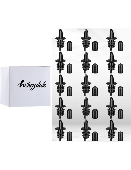 Vertedores de Botellas Honeydak 30 Pcs para Jarabes y Licor