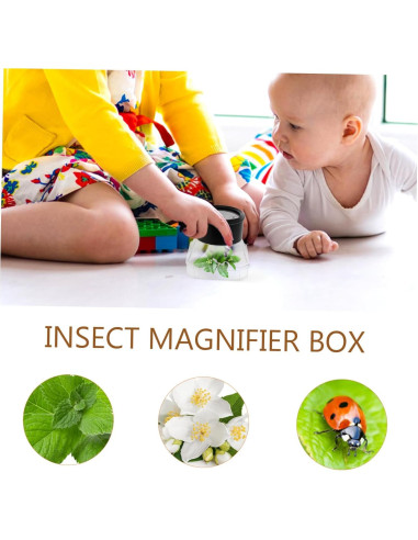 2 Piezas Caja de Aumento HOMOBABE para Insectos 8.5 cm