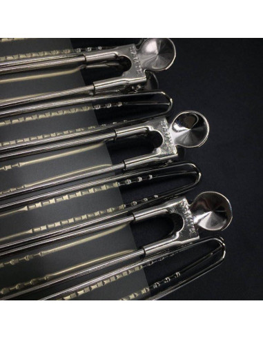 6 Clips de Acero Inoxidable 12 cm KINGWEDDING para Cabello