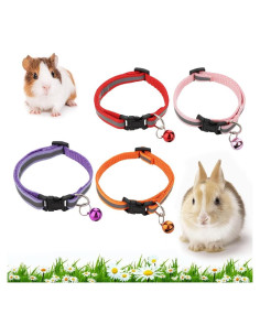 Collares Ajustables para Conejos y Cobayas DQITJ - 4 Piezas