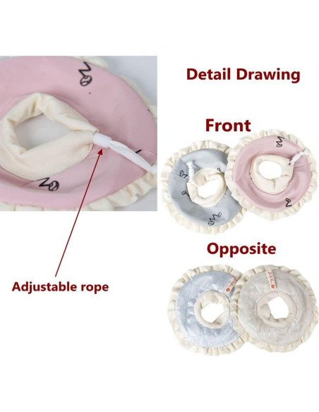 Collar de Recuperación Ajustable KUNBIUH para Conejos y Chinchillas (S)