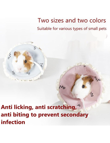 Collar de Recuperación Ajustable KUNBIUH para Conejos y Chinchillas (S)