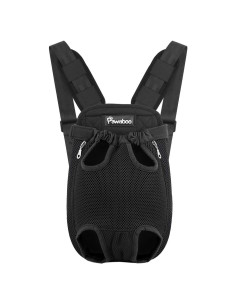 Mochila Transportadora Pawaboo para Mascotas Mediana Negra