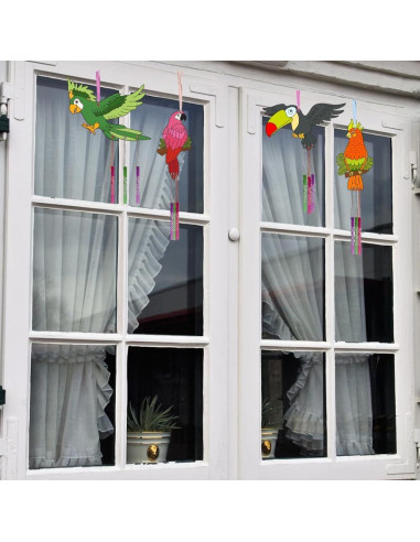 Kit de Campana de Viento de Loro CHGCRAFT 15 Piezas DIY