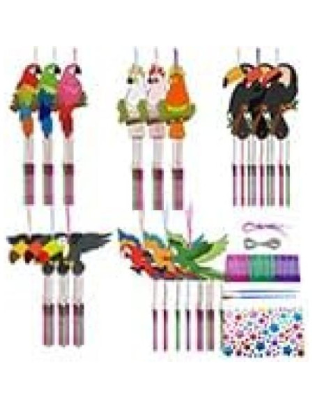 Kit de Campana de Viento de Loro CHGCRAFT 15 Piezas DIY