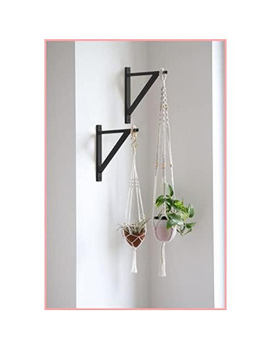 Soporte de Madera Montado en Pared FRIADE 30.48 cm Negro