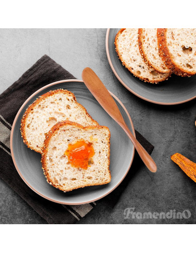 Espátulas de Madera para Mantequilla Framendino 6 Pcs 16.5 cm