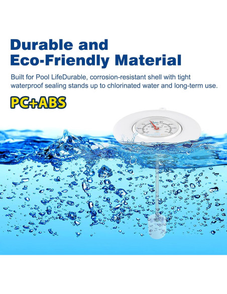 Termómetro Flotante CloudHand para Piscina 16.5 cm - Preciso y Durable