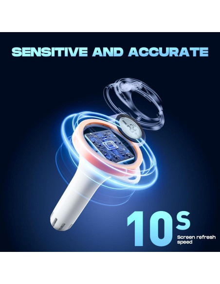 Termómetro Digital Flotante SURPN para Piscina y Spa - IPX8