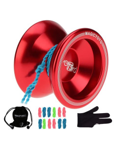 Yoyo Metálico Profesional MAGICYOYO T5 Overlord Rojo 54mm