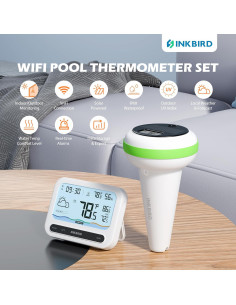 Termómetro de Piscina Inkbird Solar Inalámbrico IP68 7 en 1 2