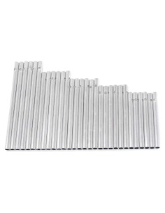 Kit 30 Tubos de Campana de Viento Aluminio Honbay Plateados