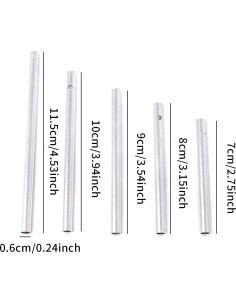 Kit 30 Tubos de Campana de Viento Aluminio Honbay Plateados 2