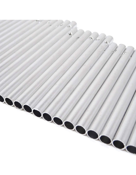 Kit 30 Tubos de Campana de Viento Aluminio Honbay Plateados