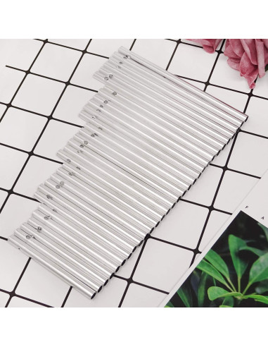 Kit 30 Tubos de Campana de Viento Aluminio Honbay Plateados