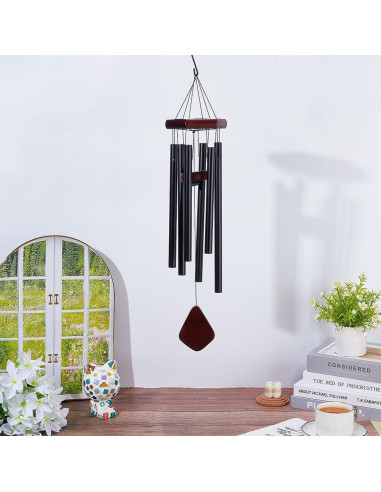 Kit de Campanas de Viento DIY WEBEEDY 25 Pzs Madera Decorativa