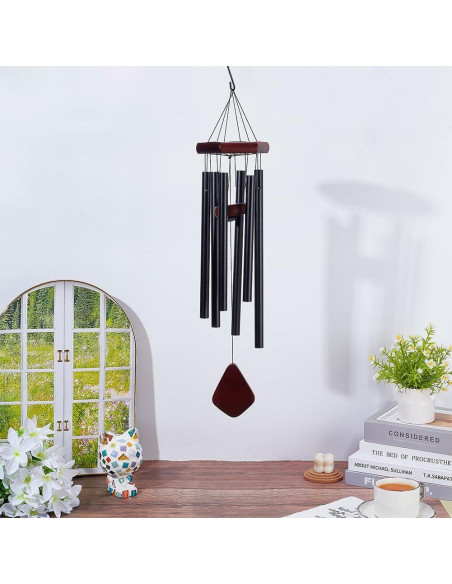 Kit de Campanas de Viento DIY WEBEEDY 25 Pzs Madera Decorativa