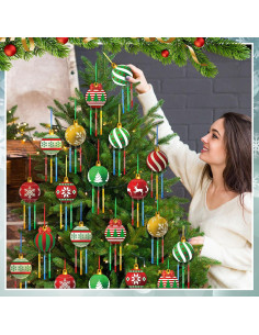 Kit de Carillón de Viento de Navidad Shellwei - 30 Piezas DIY 2