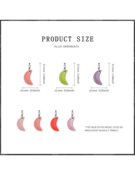 10 Piezas Encantos de Piedra Brillante Luminosa para Joyería