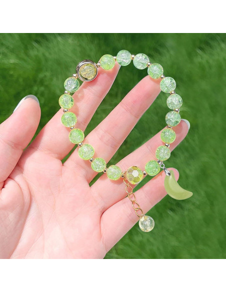 10 Piezas Encantos de Piedra Brillante Luminosa para Joyería