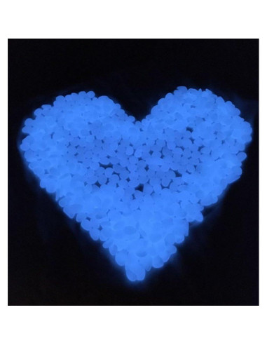 Guijarros Brillantes en la Oscuridad Amy&csico 100PCS Azul