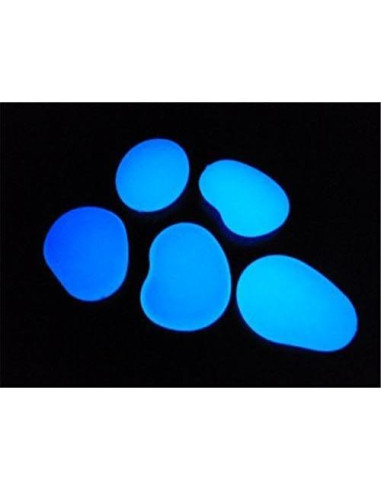 Guijarros Brillantes en la Oscuridad Amy&csico 100PCS Azul