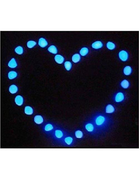 Guijarros Brillantes en la Oscuridad Amy&csico 100PCS Azul