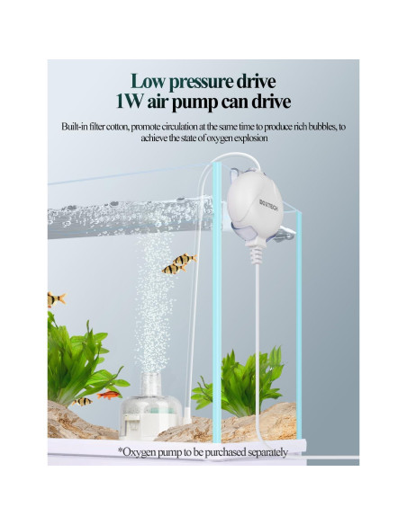 Filtro de Acuario de Esponja UPETTOOLS BT301 para 19L