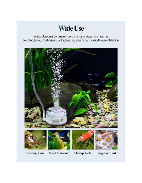 Filtro de Acuario de Esponja UPETTOOLS BT301 para 19L