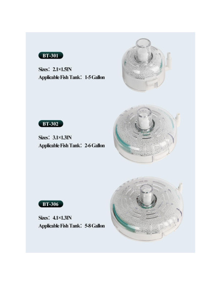 Filtro de Acuario de Esponja UPETTOOLS BT301 para 19L