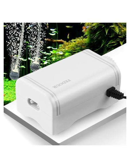 Bomba de Aire Silenciosa FEDOUR C3 para Acuario 120L
