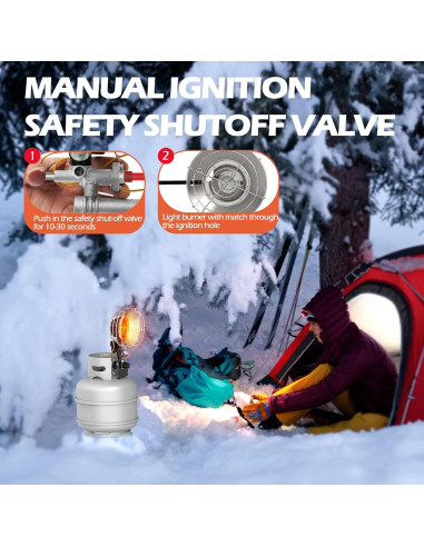 Calentador de Propano AgiiMan 15000 BTU para Exterior