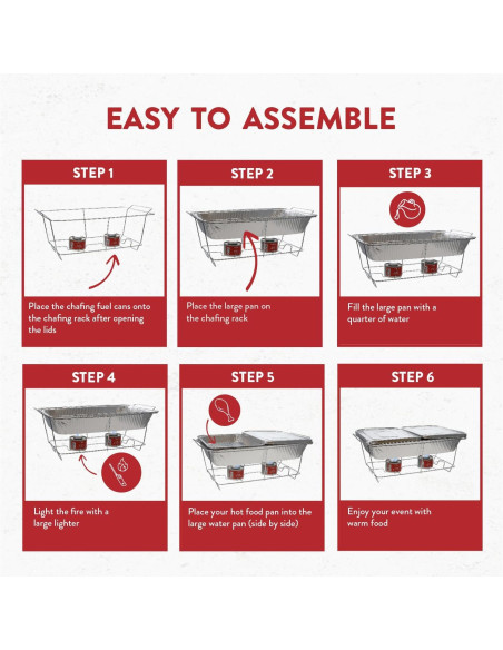 Juego de Buffet Desechable Alpha Living 33 Piezas para Eventos