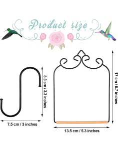 Columpios para Colibrí Ripeng 2 Piezas con Ganchos S 2