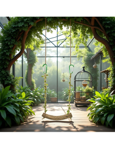 Columpio para Aves PurYupearl - Percha Entrenamiento Loros 2.5cm