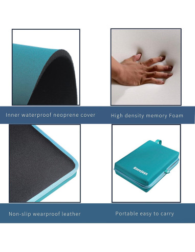 Almohadilla de Rodillas Kneejoys para Baño y Jardín - Azul Turquesa