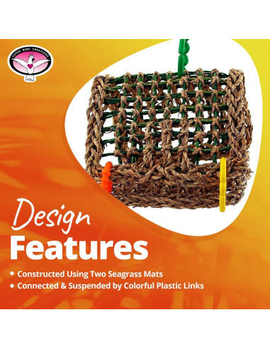 Carpa de Hierba Marina Super Bird Creations SB881 para Pájaros