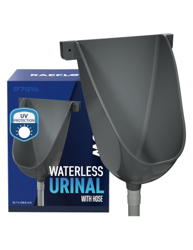 Orinal Sin Agua Raeflow con Manguera 1.5m - Gris