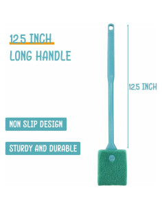 Cepillo de Acuario Chaekoy Doble Cara 31.75 cm Verde 2