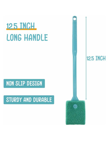 Cepillo de Acuario Chaekoy Doble Cara 31.75 cm Verde