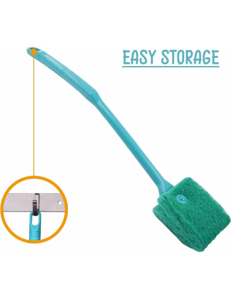 Cepillo de Acuario Chaekoy Doble Cara 31.75 cm Verde