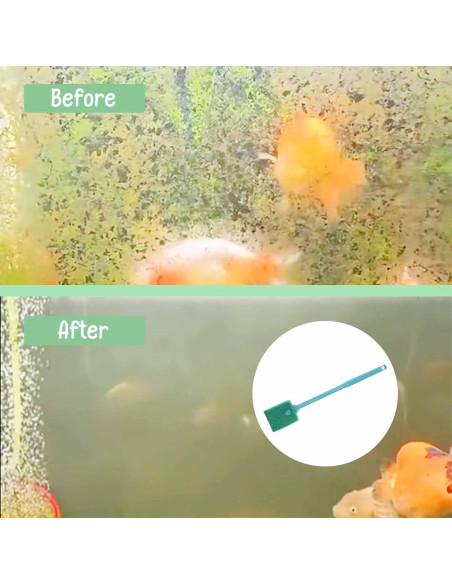 Cepillo de Acuario Chaekoy Doble Cara 31.75 cm Verde