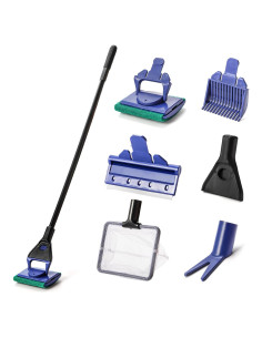 Kit de Limpieza de Acuario TOPZEA 5 en 1 con Mango de 48 cm