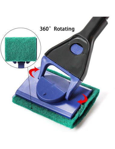 Kit de Limpieza de Acuario TOPZEA 5 en 1 con Mango de 48 cm