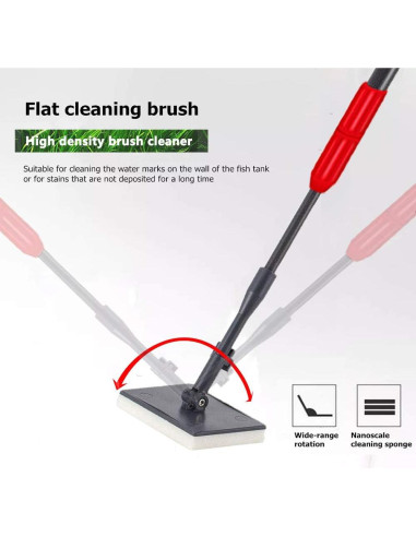 Kit de Limpieza de Acuario 6 en 1 Capetsma con Mango Telescópico