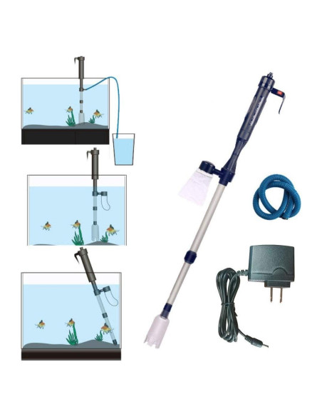 Limpiador de Acuario Eléctrico LONDAFISH 70 cm Sifón Grava