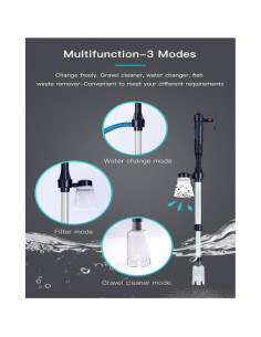 Limpiador de Acuario Eléctrico LONDAFISH 70 cm Sifón Grava 2