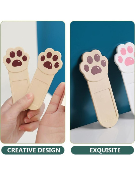 Elevador Adhesivo de Tapa de Inodoro DOITOOL 6 Piezas Café