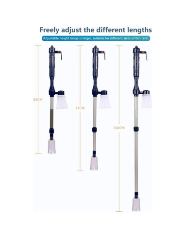 Limpiador de Acuario Eléctrico LONDAFISH 70 cm Sifón Grava