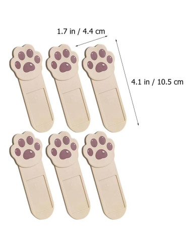 Elevador Adhesivo de Tapa de Inodoro DOITOOL 6 Piezas Café